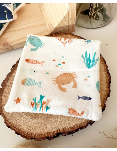 Cotons démaquillants bio Mix Coquillages et...