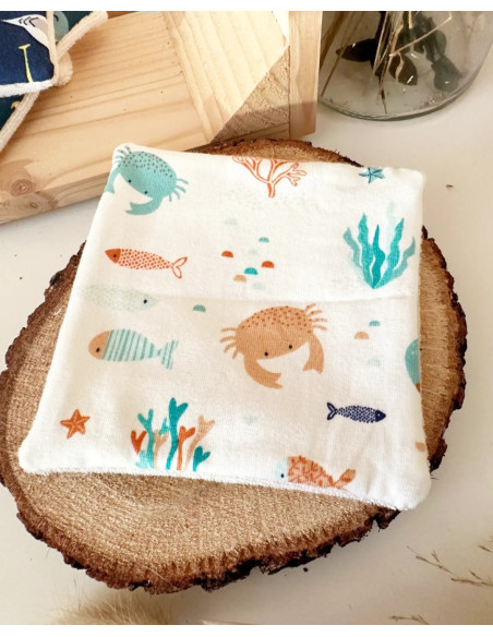 Cotons démaquillants bio Mix Coquillages et crustacés