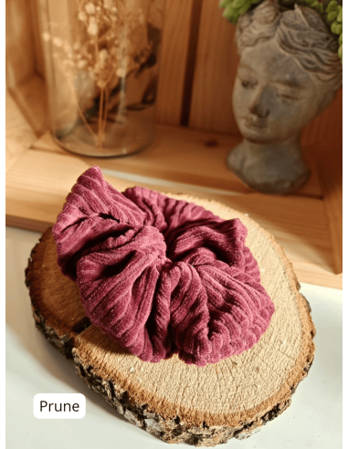 Chouchou en velours côtelé bio