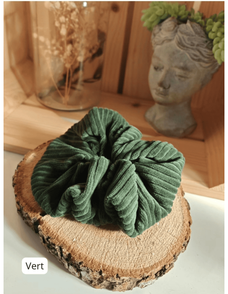 Chouchou en velours côtelé bio