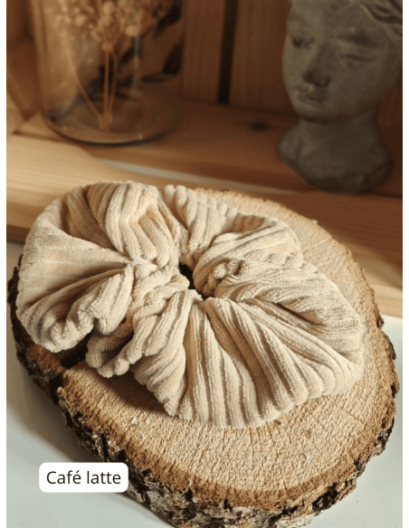 Chouchou en velours côtelé bio