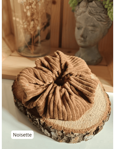 Chouchou en velours côtelé bio