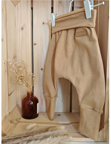 Pantalon évolutif bio - Uni camel