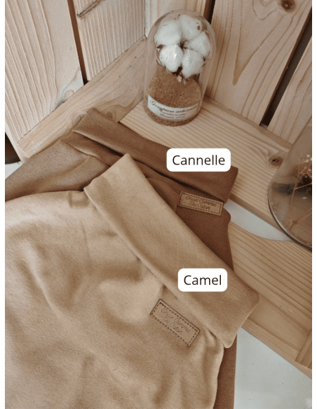 Pantalon évolutif bio - Uni cannelle