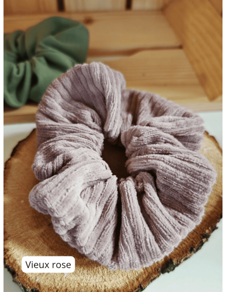 Chouchou en velours côtelé bio