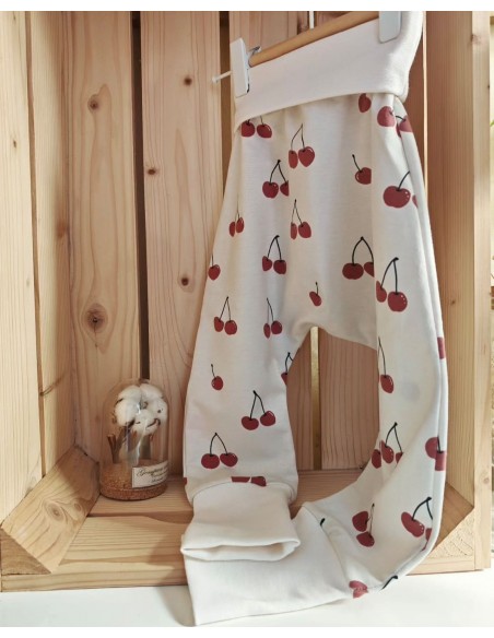 Pantalon évolutif bio - Cerises