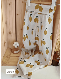 Legging évolutif bio - 6 motifs côtelés au choix - Taille... 2