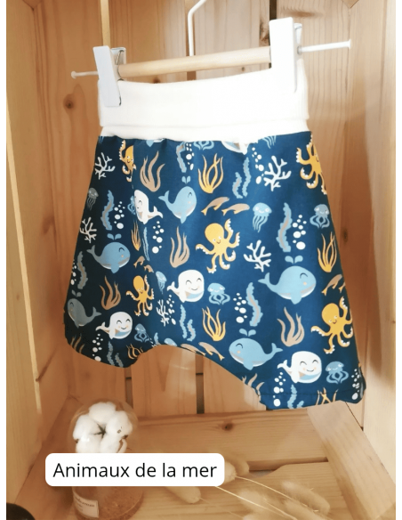 Short évolutif taille 1 & 2 - Motifs au choix