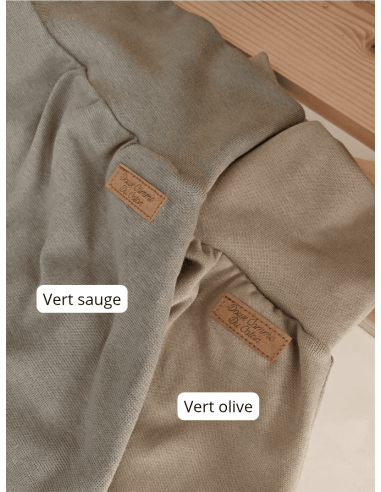 Legging évolutif bio - 9 couleurs côtelées ou...