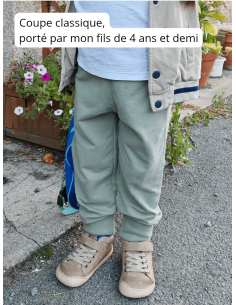 🔥🔥Pantalon évolutif légèrement molletonné bio - Moutarde... 2