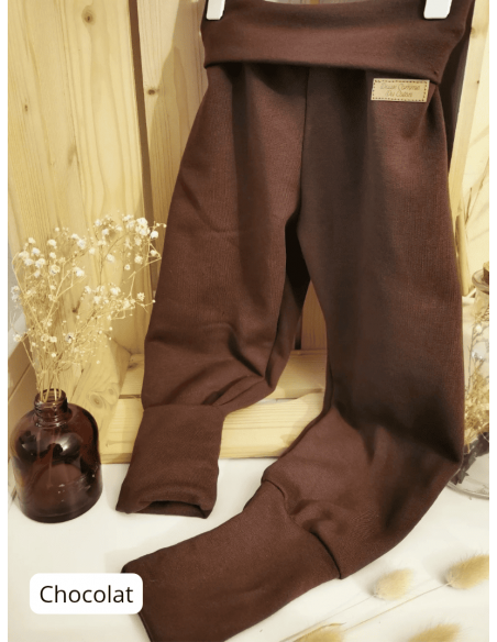 🔥🔥🔥Pantalon évolutif molletonné bio - 7 coloris au choix - Taille 3 (3-6 ans)