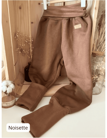 🔥🔥🔥Pantalon évolutif molletonné bio - 7 coloris au choix - Taille 3 (3-6 ans)
