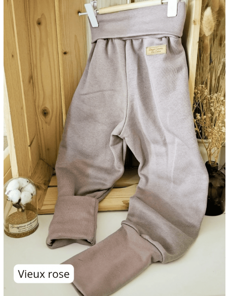 🔥🔥🔥Pantalon évolutif molletonné bio - 7 coloris au choix - Taille 3 (3-6 ans)
