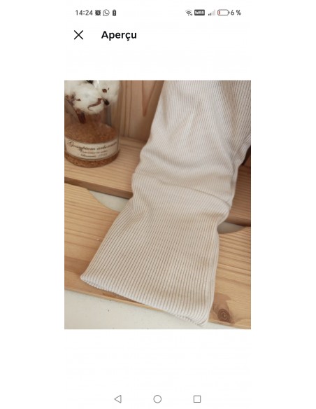 🔥🔥Pantalon réversible & évolutif bio - Renard & uni beige côtelé