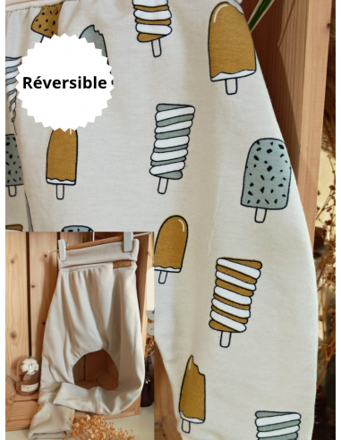 🔥🔥Pantalon réversible & évolutif bio - Glaces &...