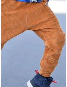 🔥🔥Pantalon évolutif en velours pain d'épices bio