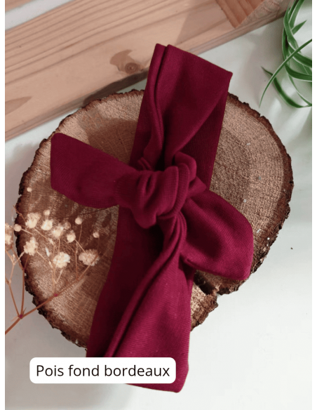 Bandeau bébé à nouer réglable 0-36 mois