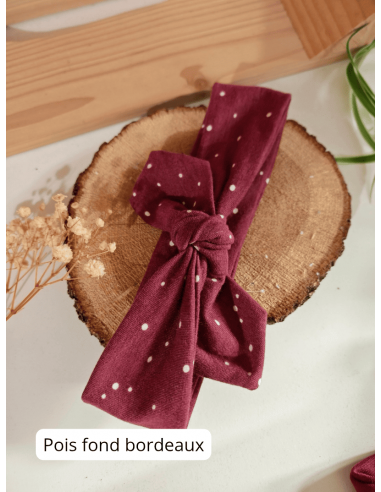 Bandeau bébé à nouer réglable 0-36 mois