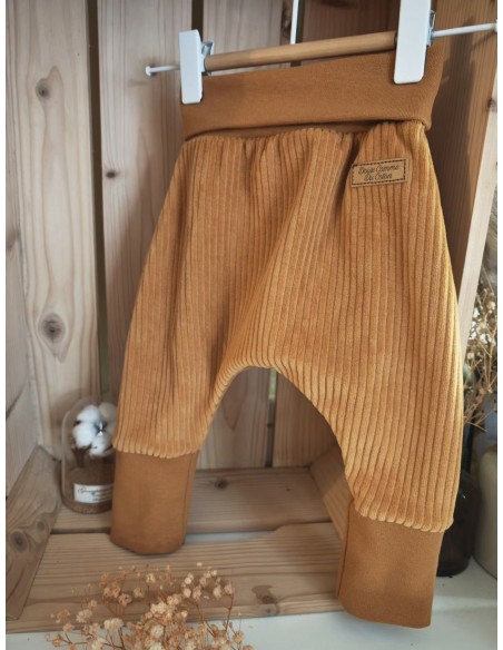 🔥🔥Pantalon évolutif en velours pain d'épices bio