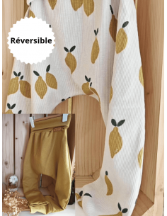 🔥🔥Pantalon réversible & évolutif bio - Citrons & uni...