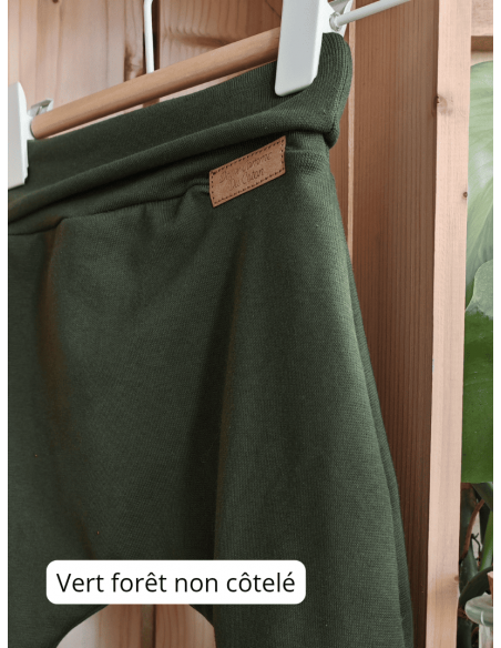 Legging évolutif bio - 13 coloris unis côtelées ou non - Taille 3 (3-6 ans)
