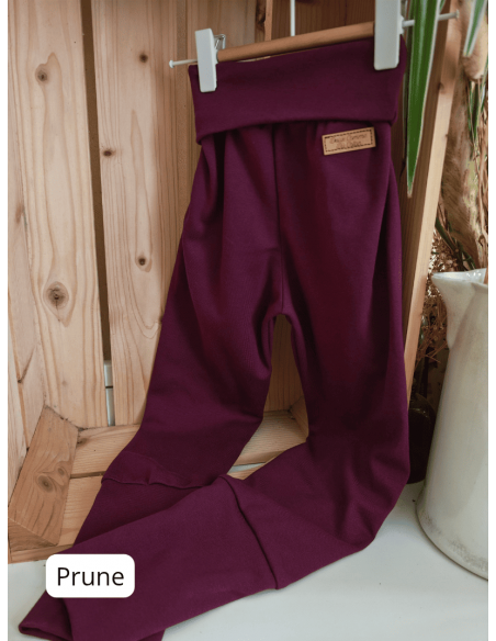 Legging évolutif bio - 13 coloris unis côtelées ou non - Taille 3 (3-6 ans)