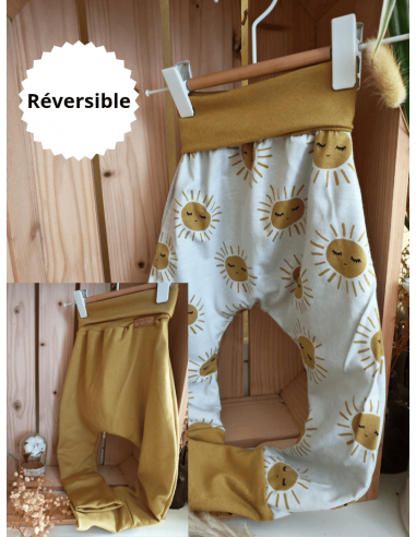 🔥🔥Pantalon réversible & évolutif bio - Soleil &...