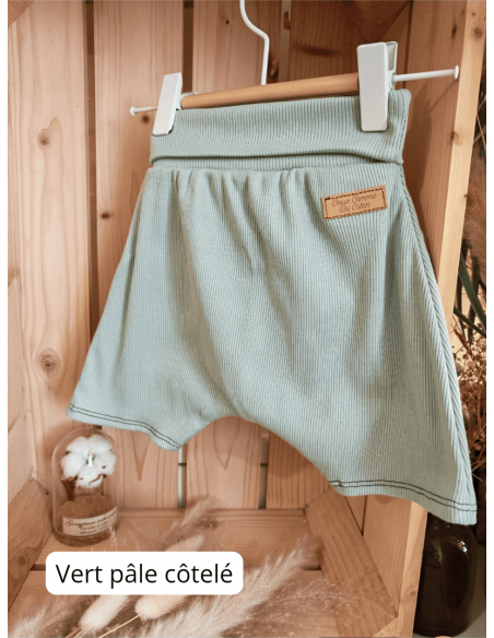 Short évolutif taille 1 & 2 - 10 coloris unis au choix