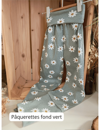 Legging évolutif bio - 14 motifs côtelés au...