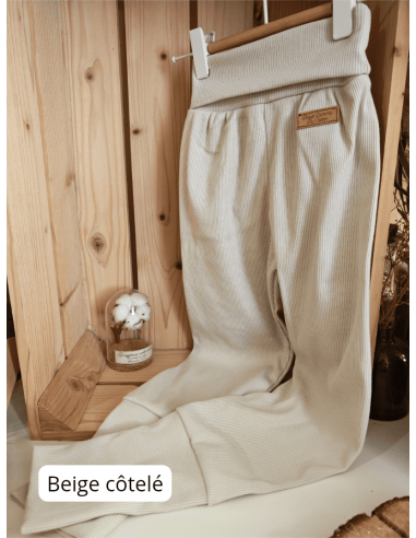 Legging évolutif bio - 13 coloris unis côtelées...