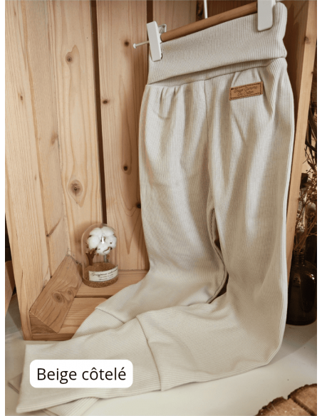 Legging évolutif bio - 13 coloris unis côtelées ou non - Taille 3 (3-6 ans)