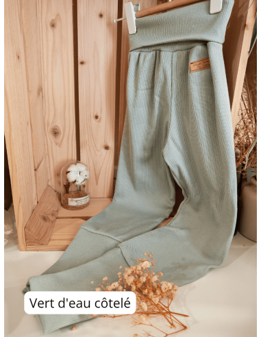 Legging évolutif bio - 13 coloris unis côtelées...