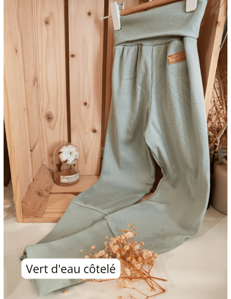 Legging évolutif bio - 13 coloris unis côtelées ou non - Taille 3 (3-6 ans)