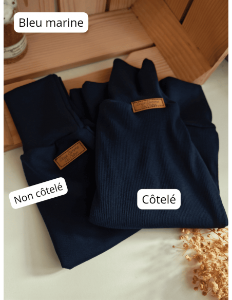 Legging évolutif bio - 13 coloris unis côtelées ou non - Taille 3 (3-6 ans)