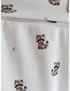 Pantalon évolutif bio - Petits ratons laveurs - côtelé 2