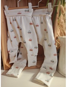 Pantalon évolutif bio - Petites voitures - côtelé 2