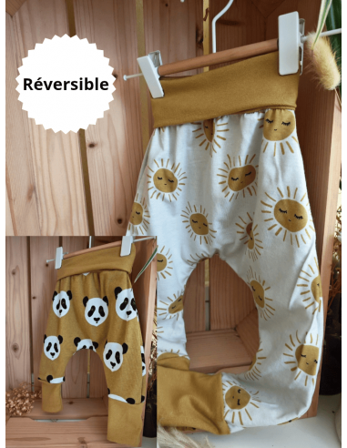 🔥🔥Pantalon réversible & évolutif bio - Soleil &...