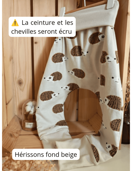 🔥🔥Pantalon réversible & évolutifs - Une face écru & une face à motifs au choix