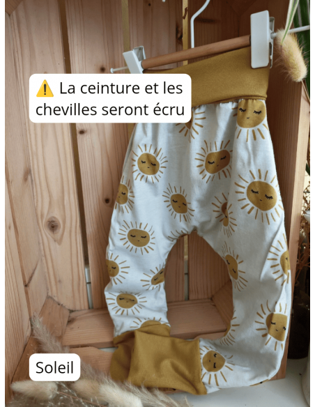 🔥🔥Pantalon réversible & évolutifs - Une face écru & une face à motifs au choix