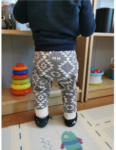 Pantalon évolutif bio - Motif ethnique 2