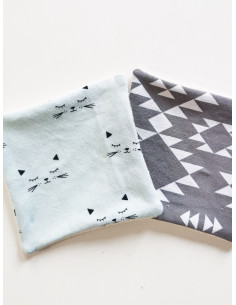 Lingettes lavables bio pour bébé - mix tous motifs 2