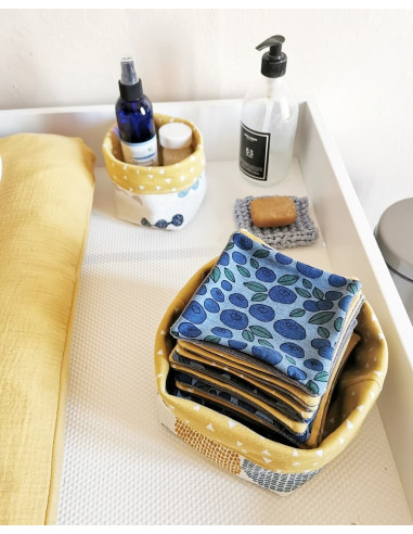Panier à lingettes bébé M et au fond panier S