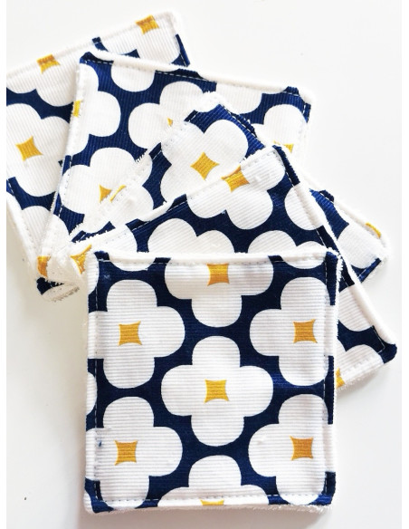 5 cotons démaquillants lavables bio