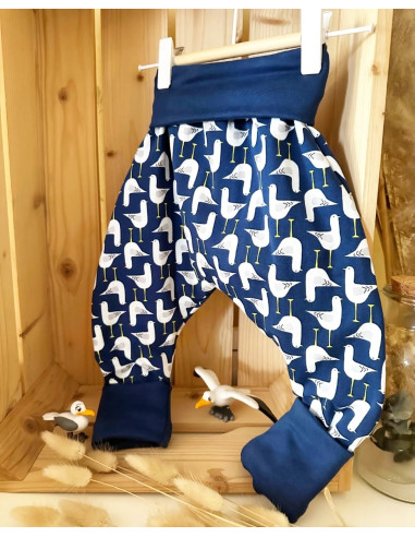 🔥🔥🔥Pantalon réversible & évolutif bio - Mouette...