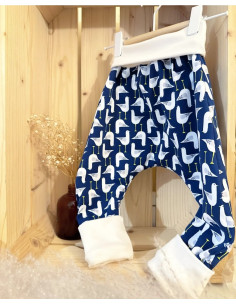 Pantalon évolutif bio - mouette