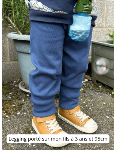 Legging évolutif bio - 9 couleurs côtelées ou...